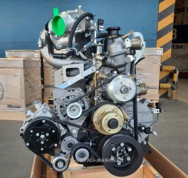 Двигатель ГАЗель Бизнес, УМЗ 42164 Евро-4 с поликлиновым ремнем и компрессором SD5 42164.1000402-71